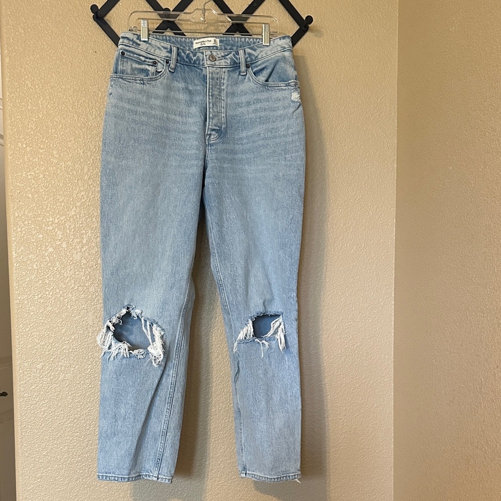Abercrombie & Fitch Light Blue High Rise Dad jeans - Curve Love